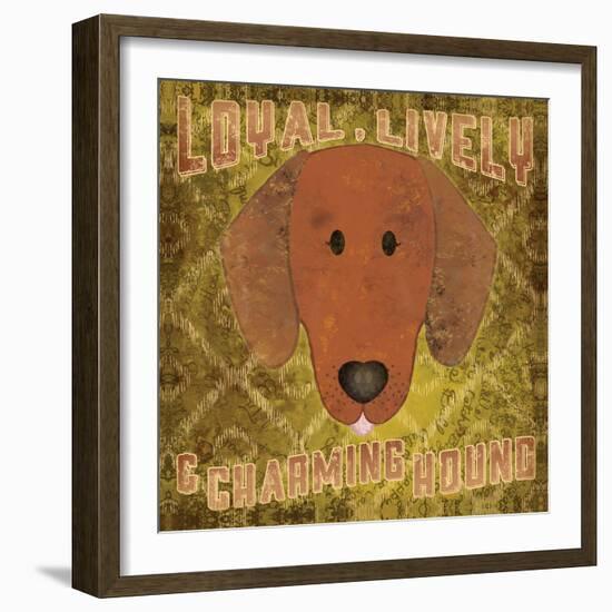 Dachshund-Ashley Sta Teresa-Framed Art Print