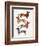 Dachshunds-Cat Coquillette-Framed Art Print