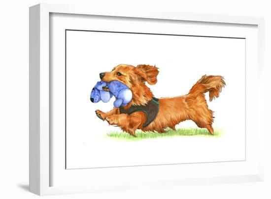 Dachsund Dog-Wendy Edelson-Framed Giclee Print