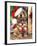 Dachsund Santa Hat-Barbara Keith-Framed Giclee Print