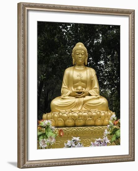 Dacien Buddhist Temple, Xian, China-Danny Lehman-Framed Photographic Print