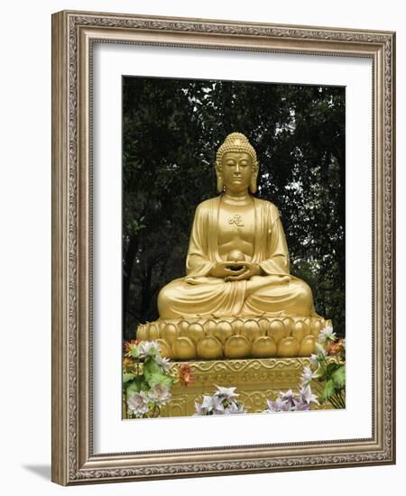 Dacien Buddhist Temple, Xian, China-Danny Lehman-Framed Photographic Print