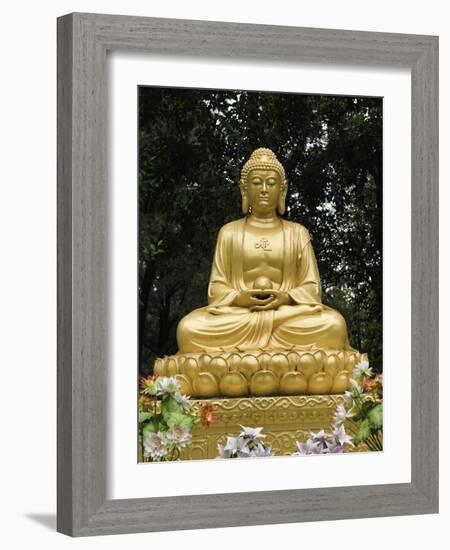 Dacien Buddhist Temple, Xian, China-Danny Lehman-Framed Photographic Print