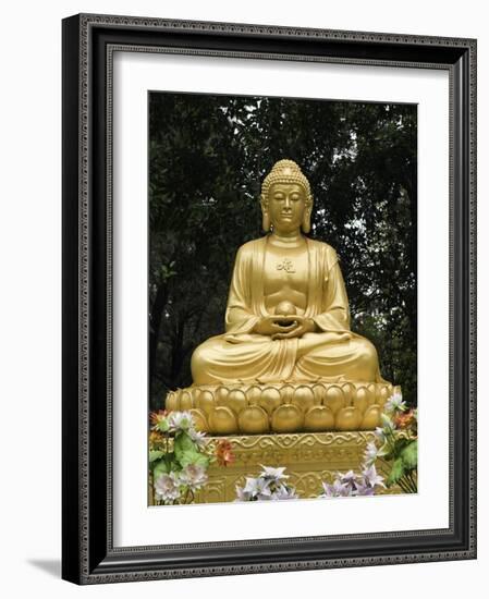 Dacien Buddhist Temple, Xian, China-Danny Lehman-Framed Photographic Print