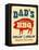 Dad's BBQ-Real Callahan-Framed Stretched Canvas
