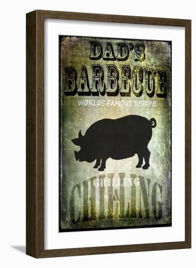 Dad's BBQ-LightBoxJournal-Framed Giclee Print