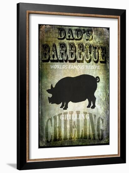 Dad's BBQ-LightBoxJournal-Framed Giclee Print