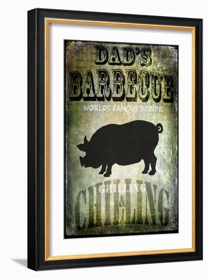 Dad's BBQ-LightBoxJournal-Framed Giclee Print