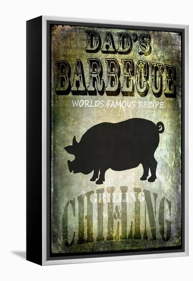 Dad's BBQ-LightBoxJournal-Framed Premier Image Canvas