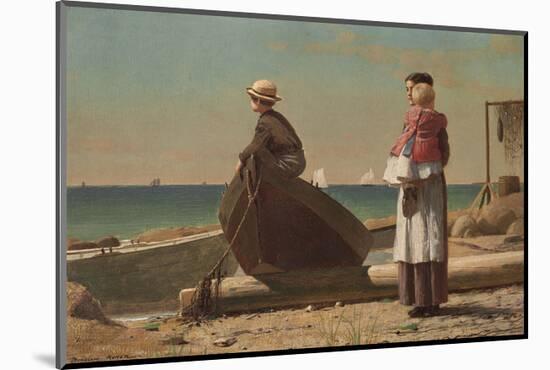 Dad’s Coming!, 1873-Winslow Homer-Mounted Art Print