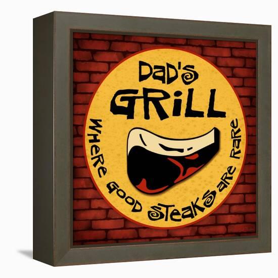 Dad's Grill-Kate Ward Thacker-Framed Premier Image Canvas