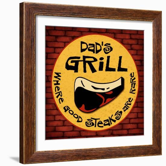 Dad's Grill-Kate Ward Thacker-Framed Giclee Print