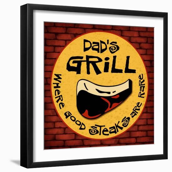 Dad's Grill-Kate Ward Thacker-Framed Giclee Print