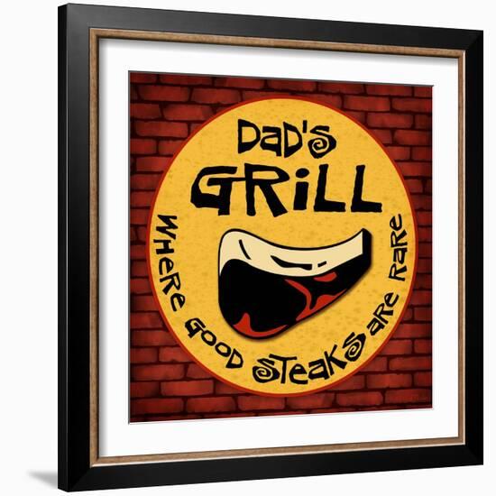 Dad's Grill-Kate Ward Thacker-Framed Giclee Print
