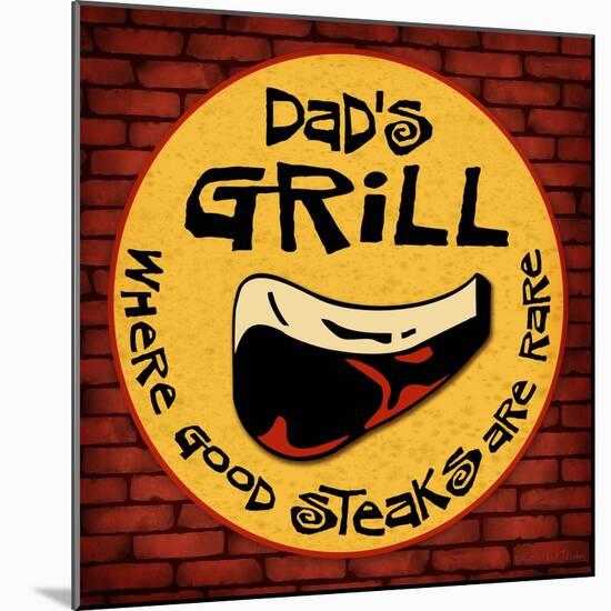 Dad's Grill-Kate Ward Thacker-Mounted Giclee Print