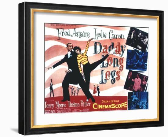 Daddy Long Legs, Fred Astaire, Leslie Caron, 1955-null-Framed Art Print