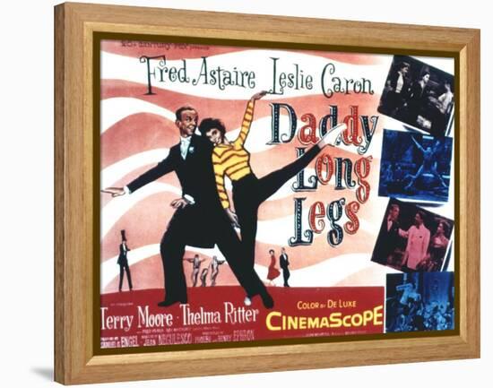 Daddy Long Legs, Fred Astaire, Leslie Caron, 1955-null-Framed Stretched Canvas