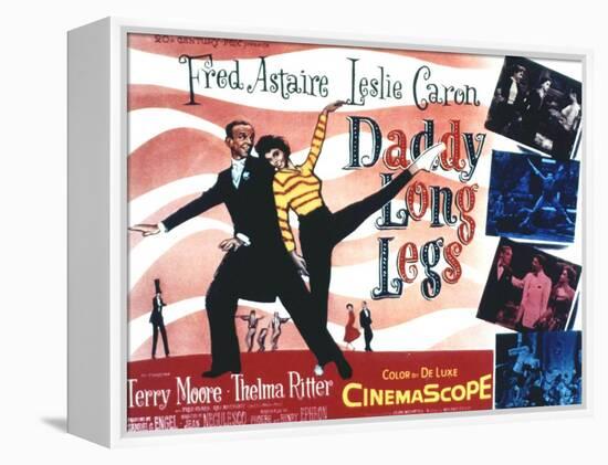 Daddy Long Legs, Fred Astaire, Leslie Caron, 1955-null-Framed Stretched Canvas
