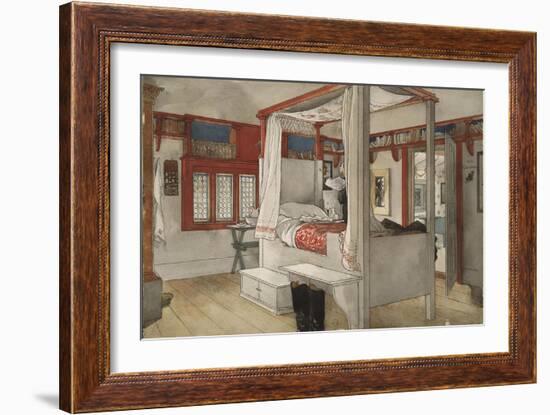 Daddy's Room, from 'A Home' series, c.1895-Carl Larsson-Framed Giclee Print