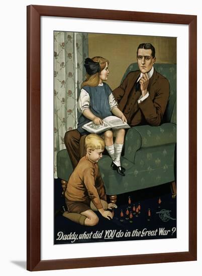 Daddy, What Did You Do in the Great War? Poster-null-Framed Giclee Print