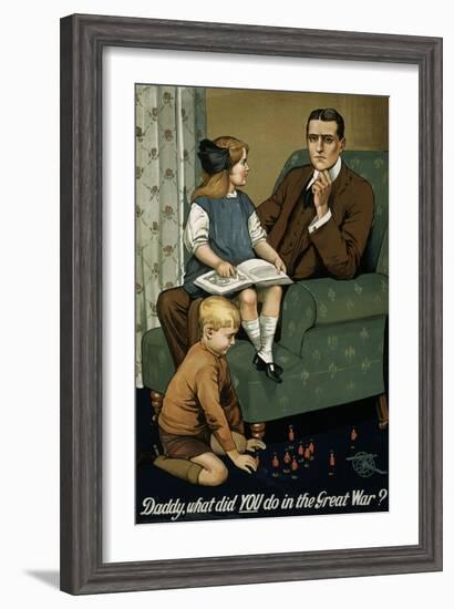 Daddy, What Did You Do in the Great War? Poster-null-Framed Giclee Print