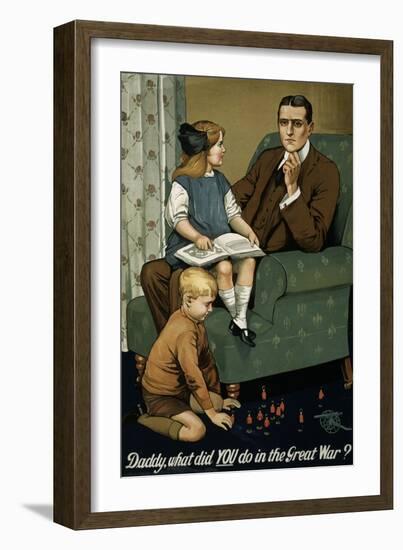 Daddy, What Did You Do in the Great War? Poster-null-Framed Giclee Print