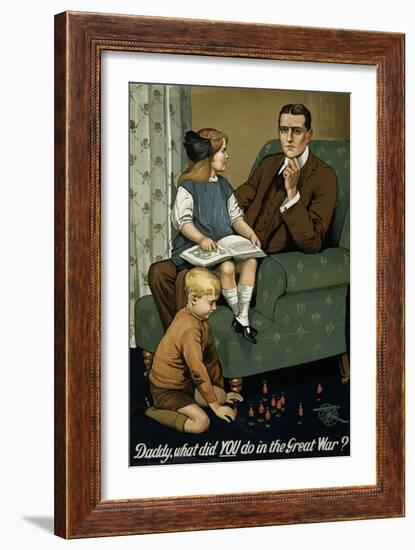 Daddy, What Did You Do in the Great War? Poster-null-Framed Giclee Print