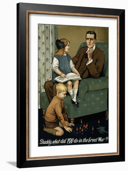 Daddy, What Did You Do in the Great War? Poster-null-Framed Giclee Print