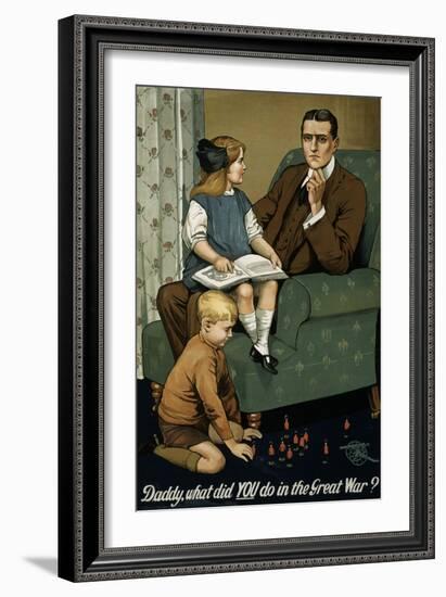 Daddy, What Did You Do in the Great War? Poster-null-Framed Giclee Print