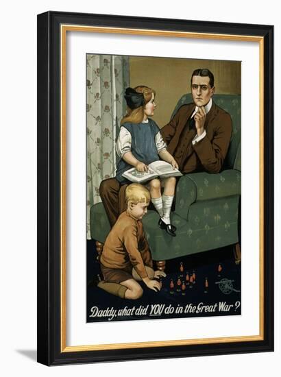 Daddy, What Did You Do in the Great War? Poster-null-Framed Giclee Print