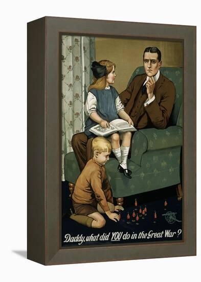 Daddy, What Did You Do in the Great War? Poster-null-Framed Premier Image Canvas