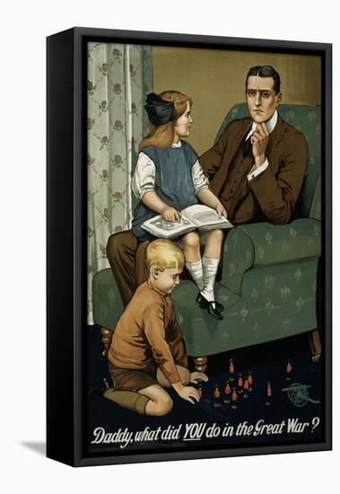 Daddy, What Did You Do in the Great War? Poster-null-Framed Premier Image Canvas