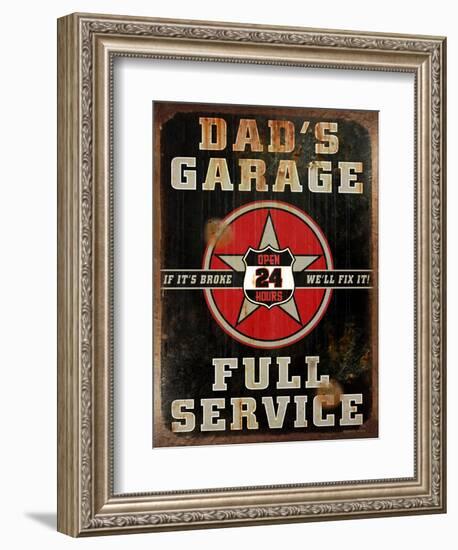 Dads Garage Vert-Retroplanet-Framed Giclee Print