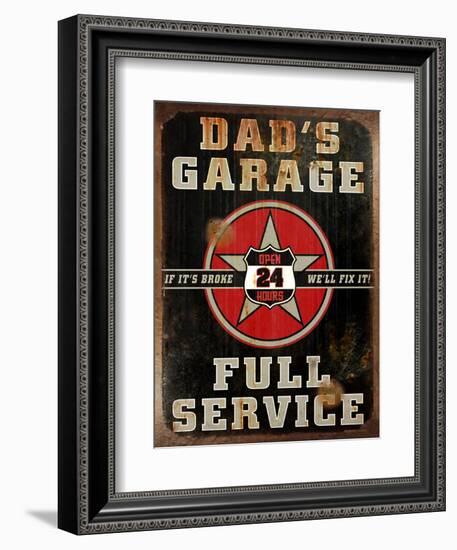 Dads Garage Vert-Retroplanet-Framed Giclee Print