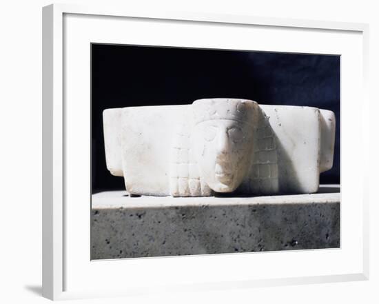 Daedalic-Style Marble Lamp, from Sanctuary of Demetre Malophoros in Contrada Gaggera-null-Framed Giclee Print