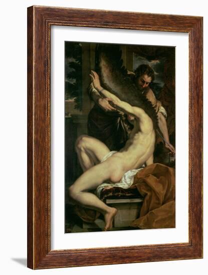 Daedalus and Icarus, 1642-6-Charles Le Brun-Framed Giclee Print