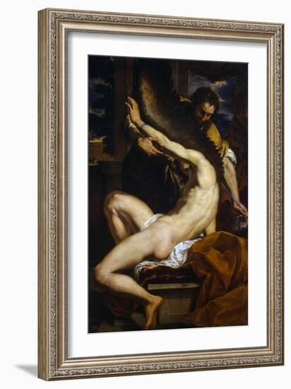 Daedalus and Icarus, 1645-Charles Le Brun-Framed Giclee Print