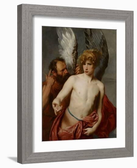 Daedalus and Icarus, Between 1615 and 1620-Sir Anthony Van Dyck-Framed Giclee Print