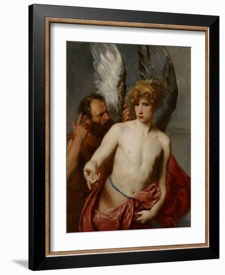 Daedalus and Icarus, Between 1615 and 1620-Sir Anthony Van Dyck-Framed Giclee Print