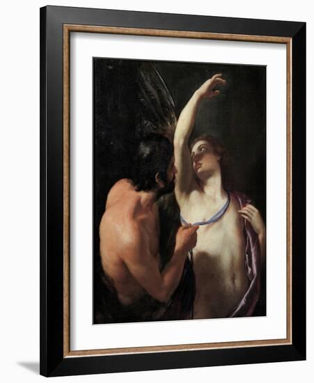 Daedalus and Icarus, C. 1645-Andrea Sacchi-Framed Giclee Print