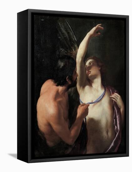 Daedalus and Icarus, C. 1645-Andrea Sacchi-Framed Premier Image Canvas