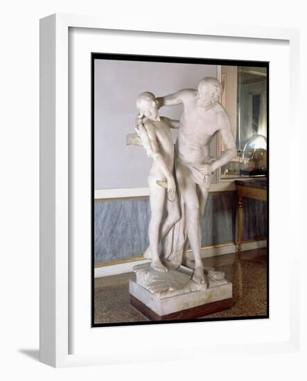 Daedalus and Icarus-Antonio Canova-Framed Giclee Print