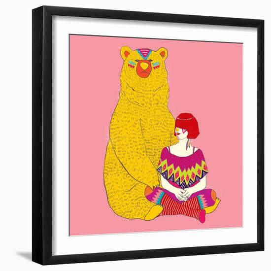 Daemon-Diela Maharanie-Framed Art Print