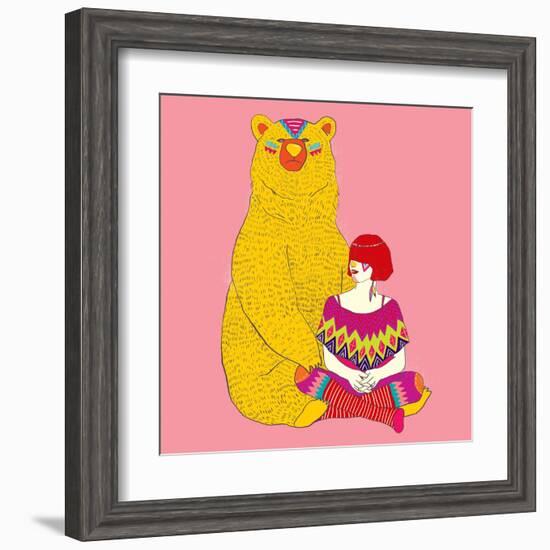 Daemon-Diela Maharanie-Framed Art Print