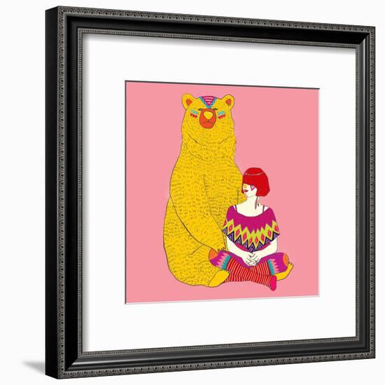 Daemon-Diela Maharanie-Framed Art Print