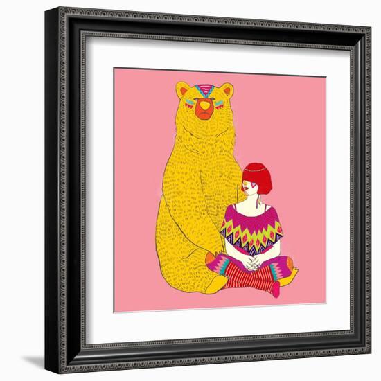 Daemon-Diela Maharanie-Framed Art Print