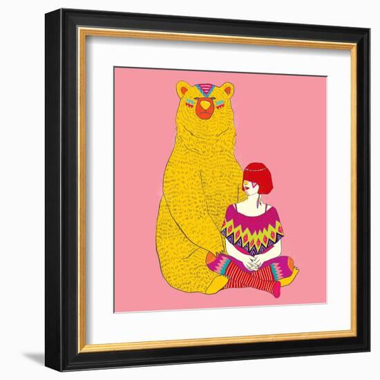 Daemon-Diela Maharanie-Framed Art Print