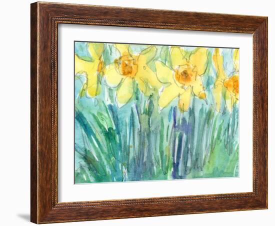 Daffodil Blooms I-Samuel Dixon-Framed Art Print