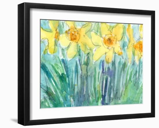 Daffodil Blooms I-Samuel Dixon-Framed Art Print