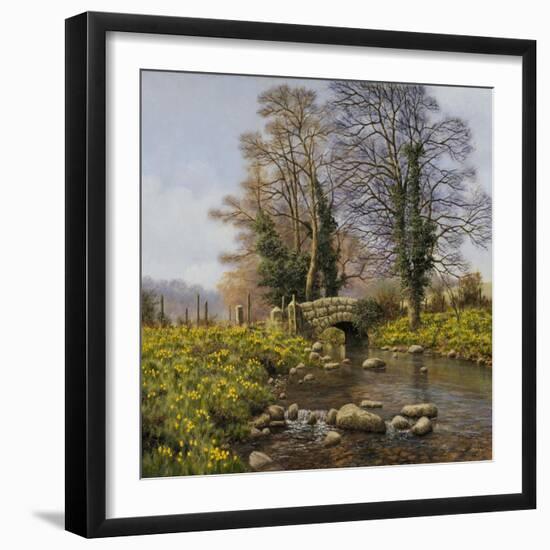 Daffodil Bridge-Bill Makinson-Framed Giclee Print